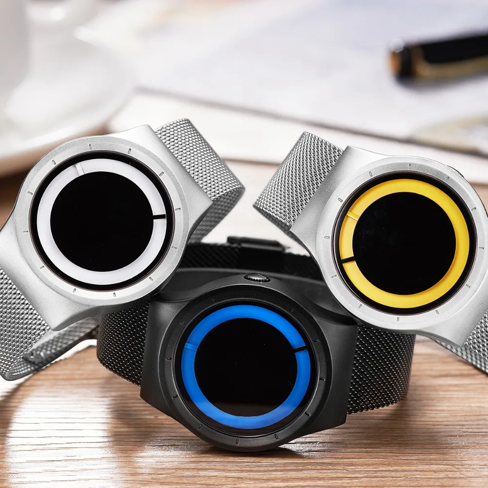 Бренд biden Для мужчин Уникальный Vortex концептуальные часы модные вращающиеся Relogio