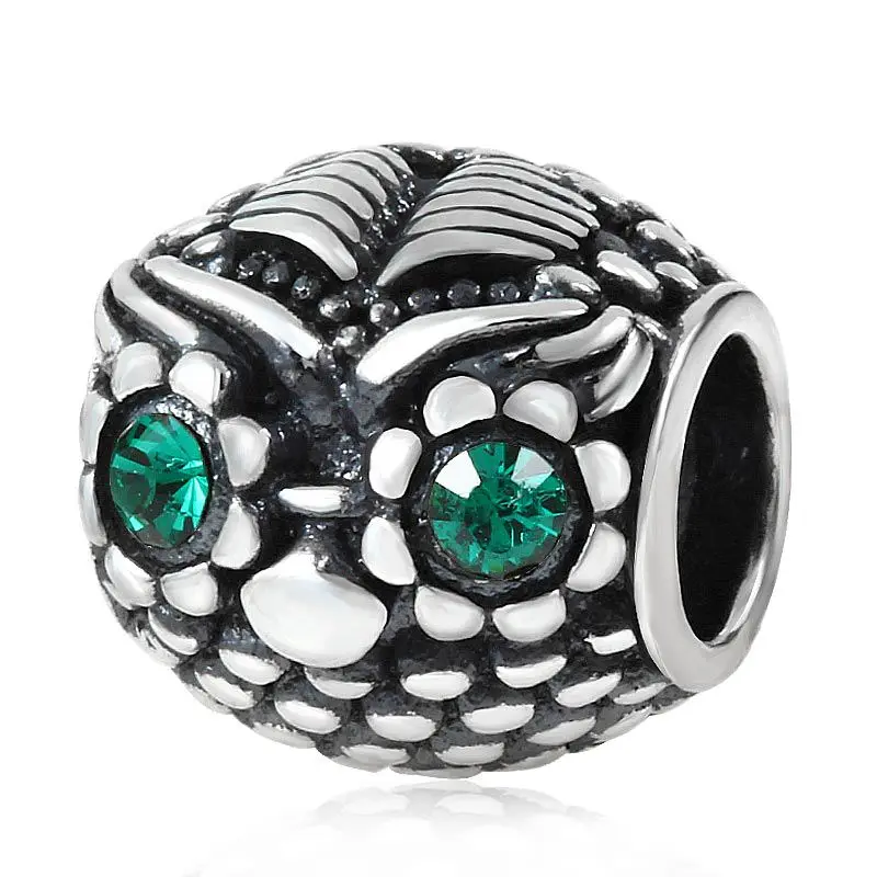 SS2749 Choruslove Antique 925 Sterling Silver Special Skull Beads fit Pandora Charm Original Bracelet Halloween Gifts - Цвет: SS2749