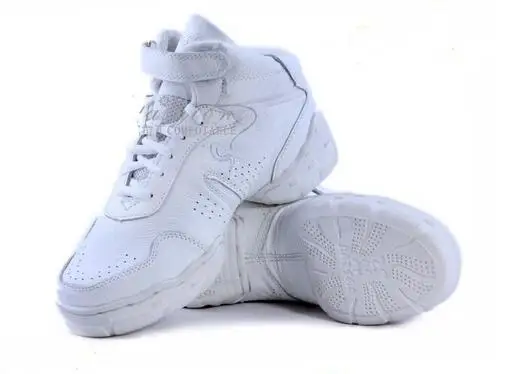 Женские кожаные кроссовки на танкетке черные или белые танцевальные туфли