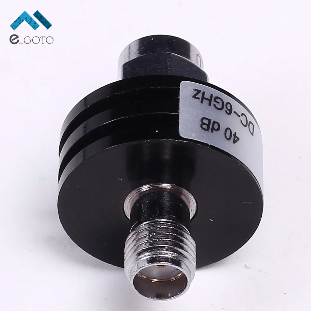 40dB DC-6GHz sma коаксиальный аттенюатор Исправлен 5 Вт 50 Ом SMA-J/SMA-K 18x26 мм для ослабления