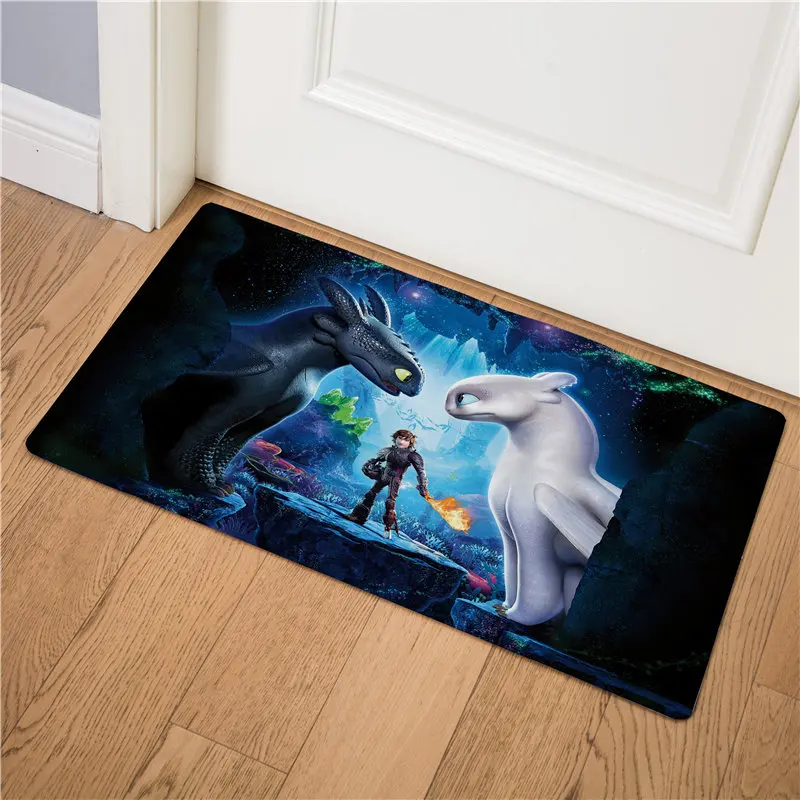2 Как приручить дракона Deadly Nadder Print Коврик для двери стелька для кухни ковер для дома и улицы Добро пожаловать в ванную комнату Нескользящие коврики - Цвет: 2