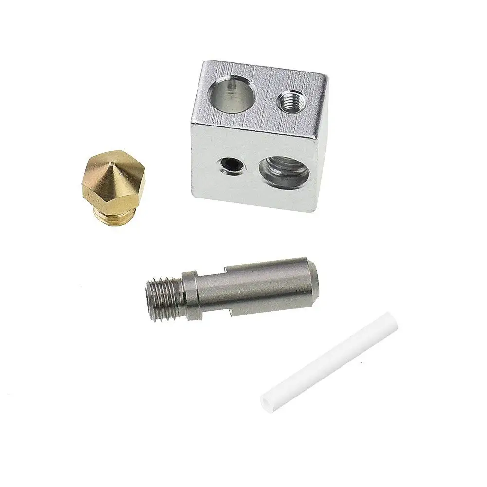 MK10 экструдер Hotend Kit Mk10 сопло 0 4 мм + бочка горло M7 нить тепловой блок для Wanhao FlashForge
