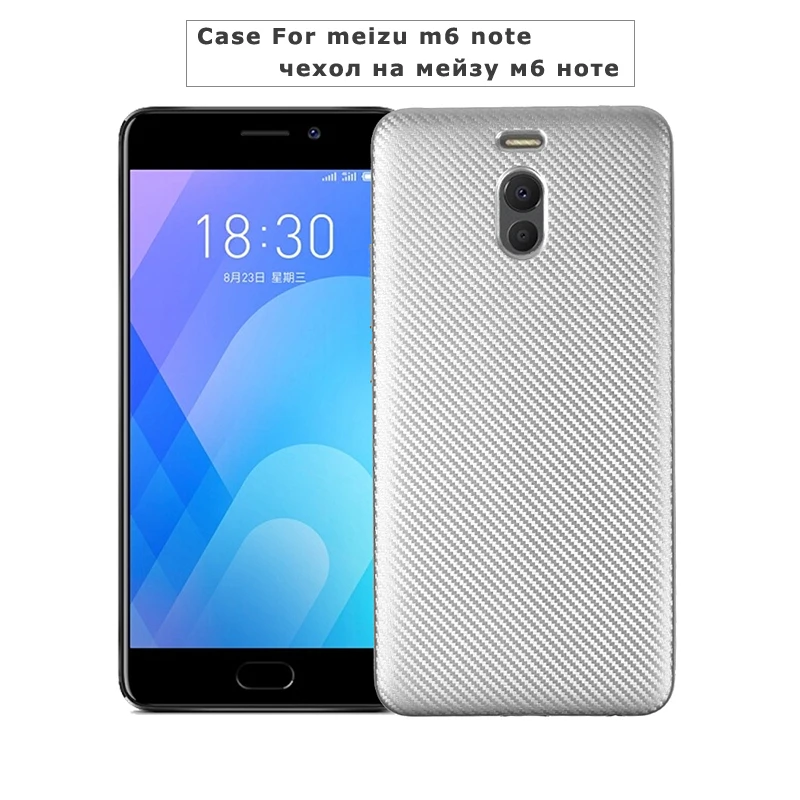 Carbon fiber silicone case for Meizu M6 Note funda coque hoesje puzdra soft tpu cover kryt tok etui carcasa kilifi husa |