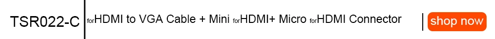 TISHRIC для HDMI в VGA кабель с аудио адаптер питания мужчин и женщин видео конвертер 1080P для HDMI2VGA ПК ноутбук PS3/4 STB