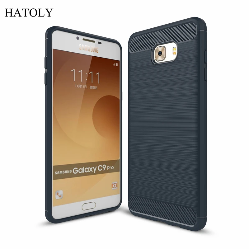 Чехол HATOLY для samsung Galaxy C9 Pro мягкий силиконовый чехол с ворсом из ТПУ C9000 6 дюймов |