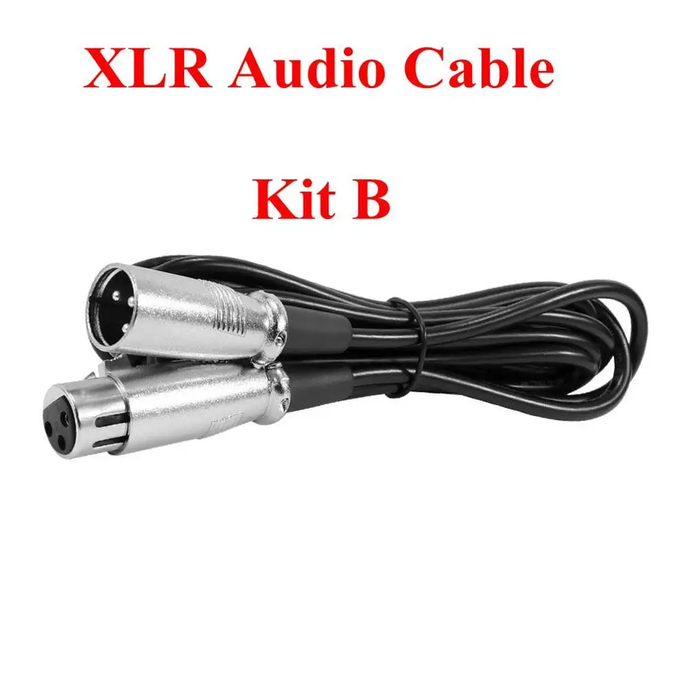 Kit B Для микрофона Bm 800 48 В фантомное питание с адаптером/XLR аудио кабелем/Регулируемая микрофонная стойка/микрофонный фильтр - Цвет: Kit B