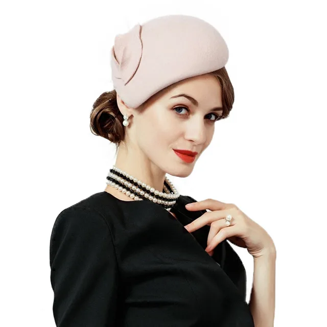 Pink Derby Hat FS вуалетки, шляпы для женщин, элегантные, шерсть, фетр, черные, розовые, женские, Pillbox, шляпа, Винтаж, церковная Кепка, свадебные, федоры, Дерби, Кепка - Цвет: Pink Derby Hat