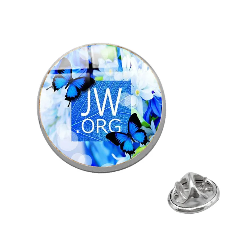 Suteyi цветок JW. Org шпильки кнопки стеклянный купол для духовых людей Цвет венок христианские Женщины Мужчины подарки ювелирные изделия