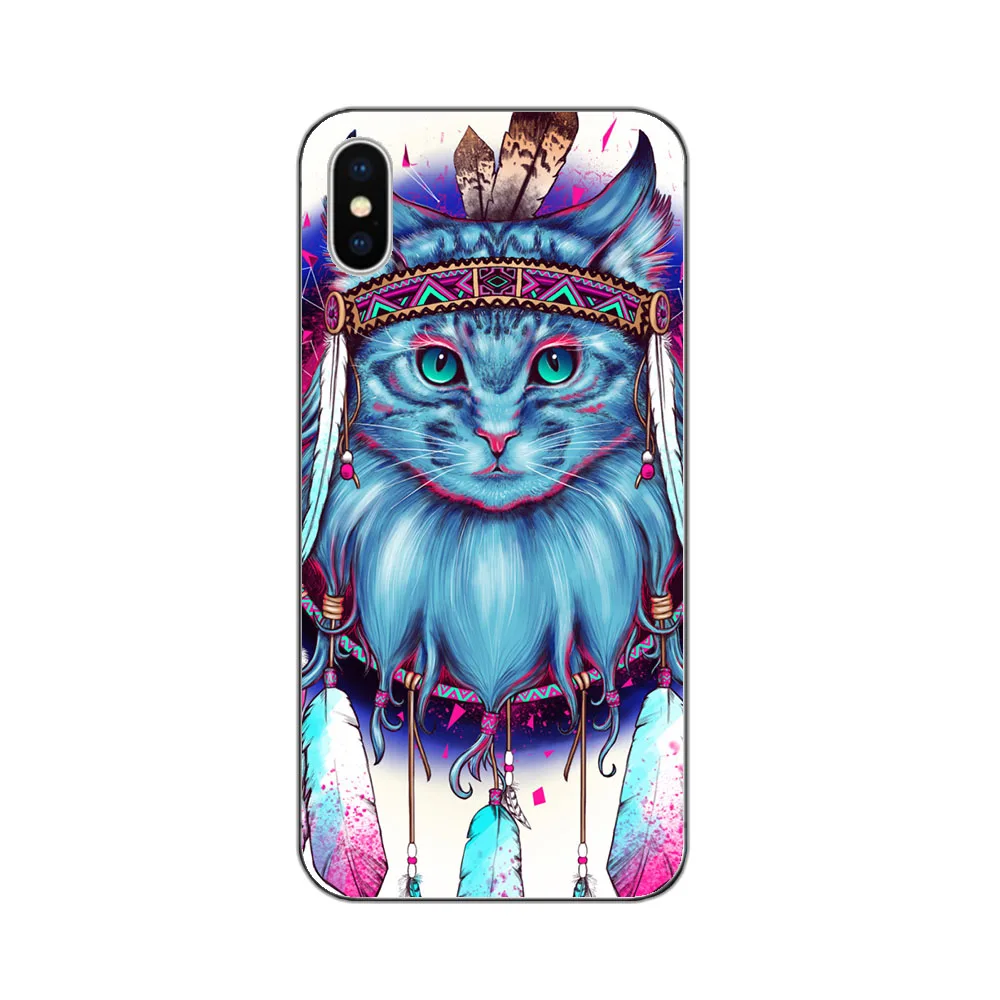 Dream catcher animals Cat owl Wolf Soft Silicon TPU Phone Case Cover For Apple iphone X 8 7 Plus 6 6SPlus 5S SE |