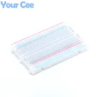 2 шт. миниатюрный беспаечный прототип экспериментальный тестовый DIY макетная плата 400 точечные соединительные точки 85x55x8,5 мм для ATMEGA PIC