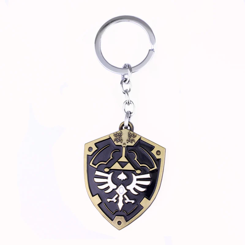 K266-2 SG Legend of Zelda Ожерелья Мастер меч Triforce Hylian Shield мажора маска дыхание диких глаз Подвески брелок для мужчин ювелирные изделия подарок - Окраска металла: K266-2