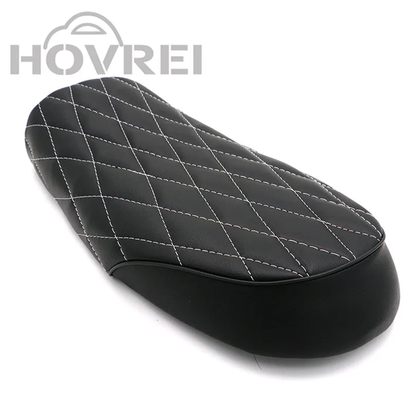 Универсальные кожаные сиденья для мотоциклов ретро коричневые черные винтажные