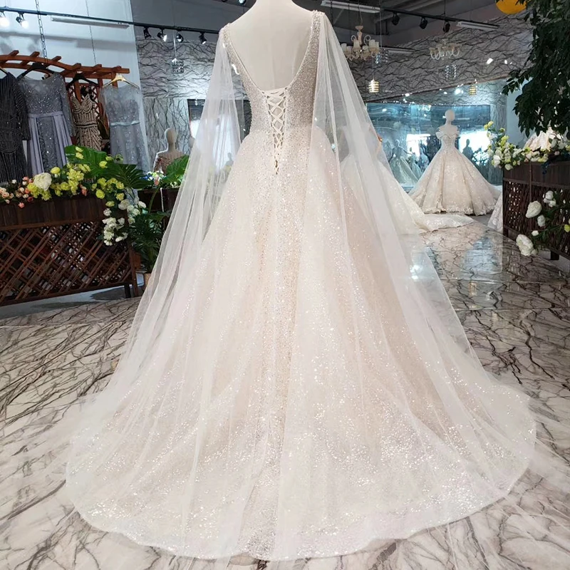 HTL286 богемное свадебное платье простой рукав шаль v образный вырез без рукавов