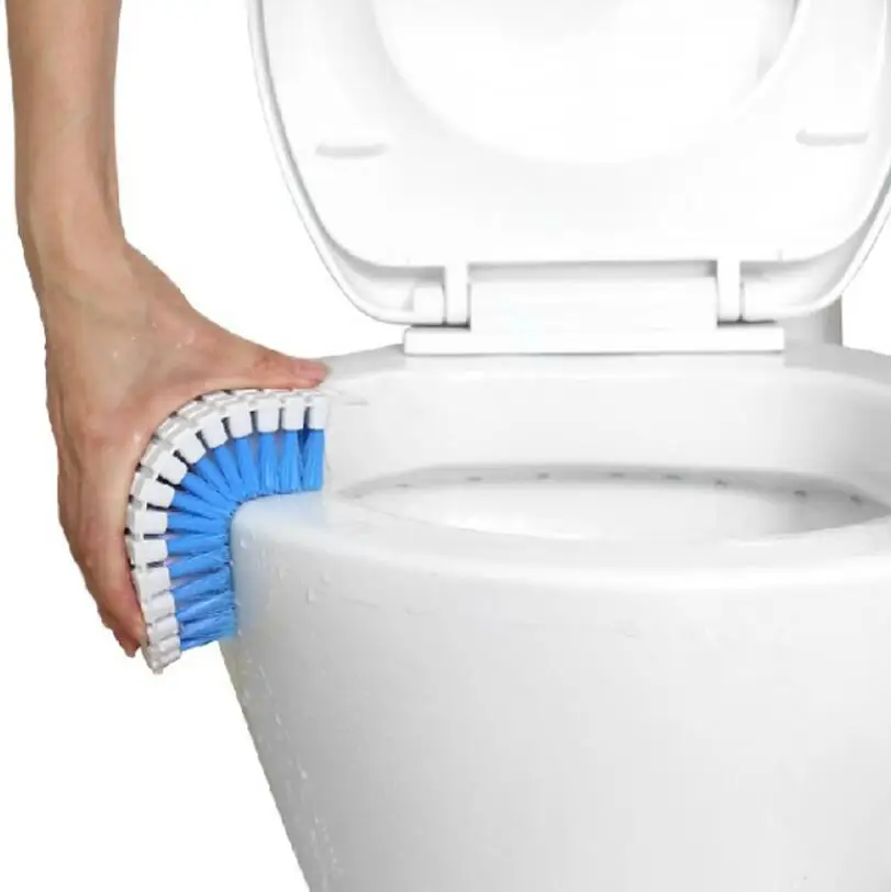 Гибкий инструмент для уборки дома и ванной пластиковая щетка туалета одежды