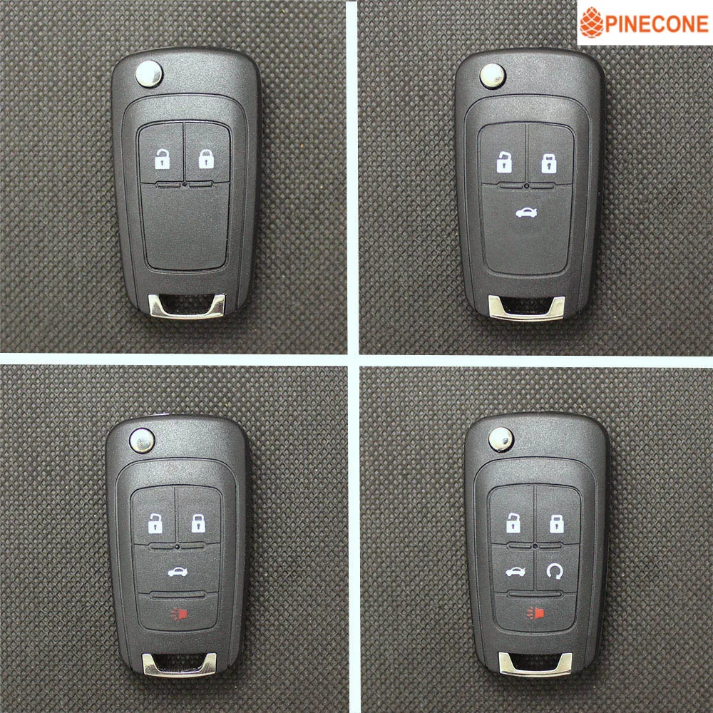 

PINECONE Key Shell For BUICK EXCELLE GT EXCELLE XT LACROSSE REGAL Key 2 3 4 5 Buttons Replace HU100 Blade Flip Folding Car Key