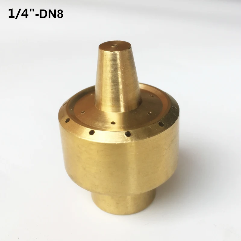 1/" DN15 3/4" DN20 Высококачественная латунная колонна фейерверк головка фонтана сопла