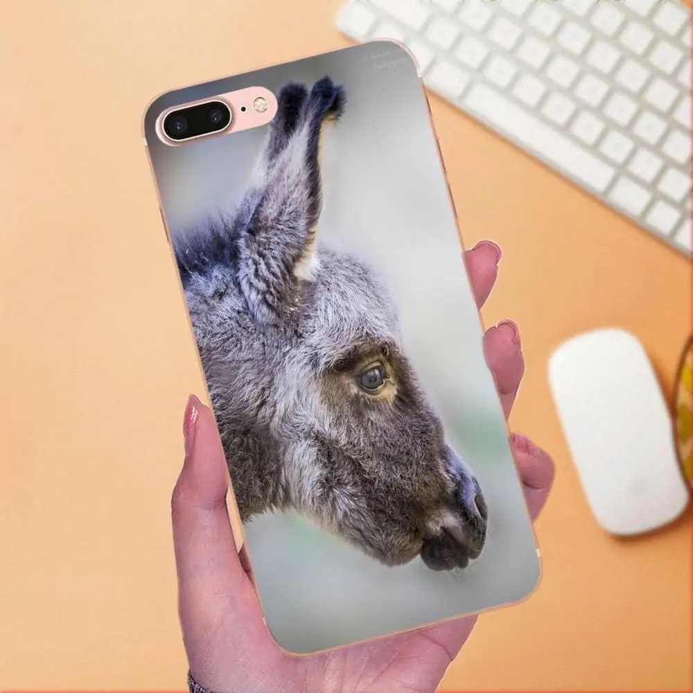 Новый стиль большая задница длинные уши Милый Ослик для Galaxy A3 A5 A7 On5 On7 2015 2016 2017 Grand Alpha G850 Core2 Prime S2 I9082 on.