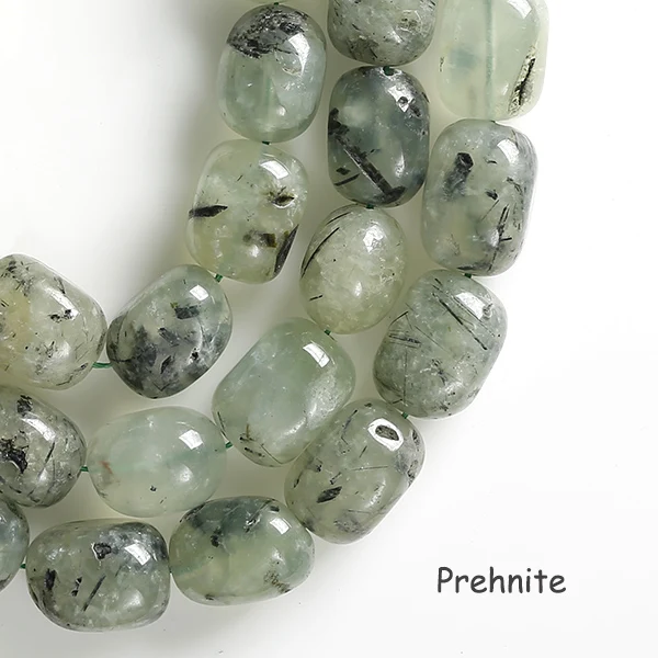 Prehnite 15," прядь 20 бусин естественный неправильной формы круглый Ametyst Citrin e флюорит Неокрашенный кварцевый кристалл рок бусина 14-16*18-22 мм Размер - Цвет: Prehnite