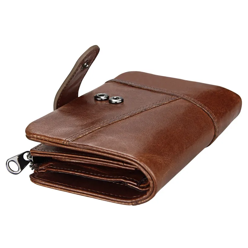 Кошелек мужской из натуральной кожи с отделением для монет | Багаж и сумки