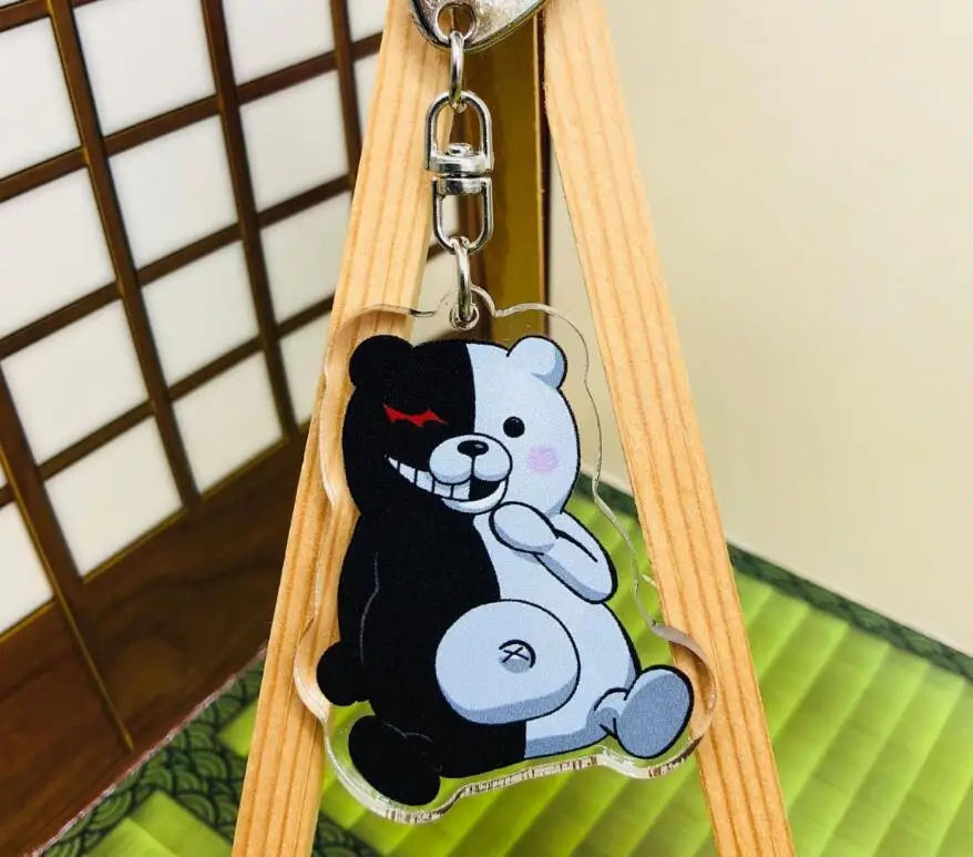Danganronpa: триггер счастливый хаос японского аниме брелок акриловый ремешок/талисманы/кольцо для ключей - Цвет: 1