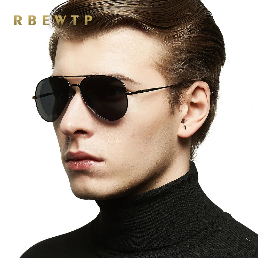 RBEWTP мужские и женские классические солнцезащитные очки в оправе из сплава с