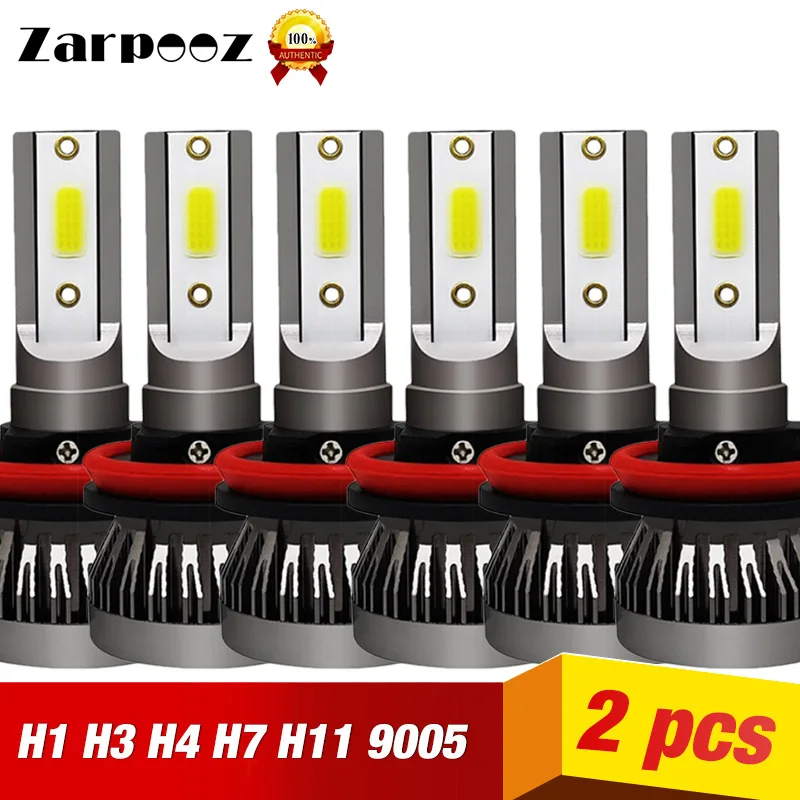 Zarpooz H7 H4 СВЕТОДИОДНЫЙ машина головная лампа H11 H8 H1 H3 9005 9006 9007 880 H27 прочный мини