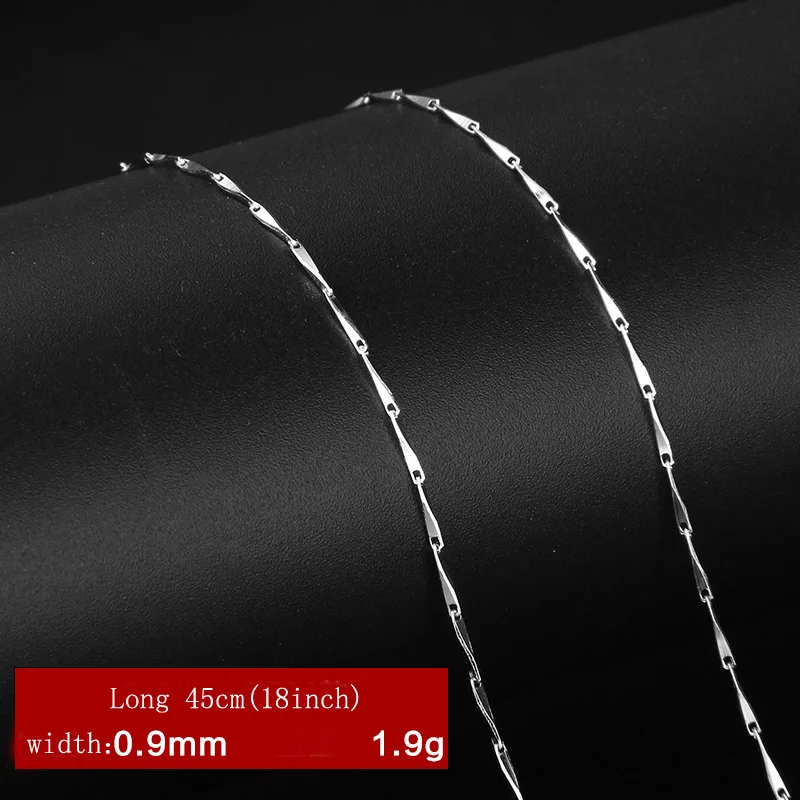 Серебряная цепочка с волнистыми ожерелье женские модели высокого класса для