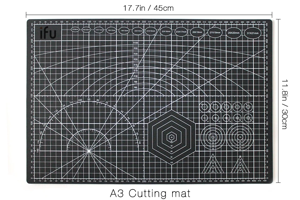 Ifu A3 A4 ПВХ коврик для резки пластина для скрапбукинга стеганая швейная тканевая доска гравировка Лоскутные ремесла самовосhealing вающаяся Накладка для резки