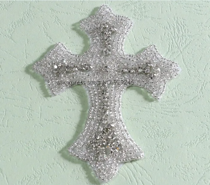 Крест Форма с украшением в виде кристаллов Стразы аппликация для мешков джинсов