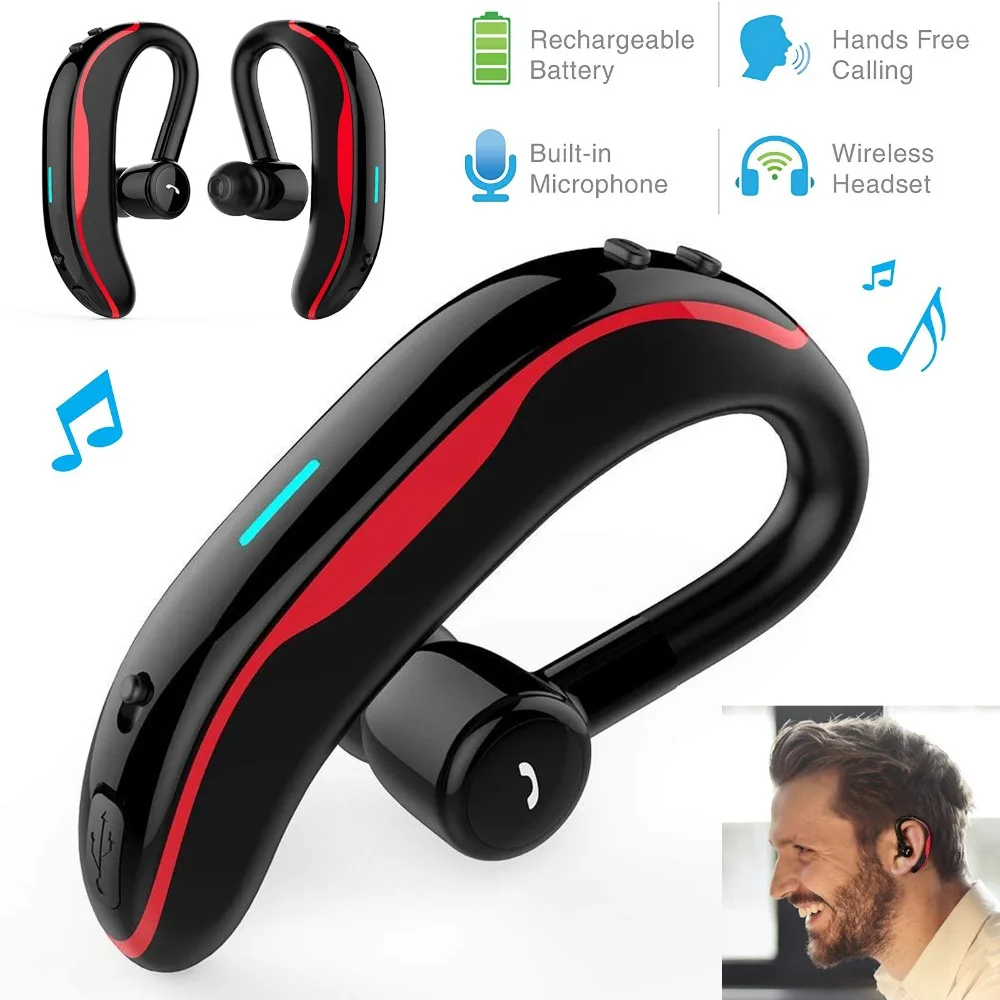 Беспроводные наушники для бега спортивные вкладыши с HD микрофоном гарнитура Hands