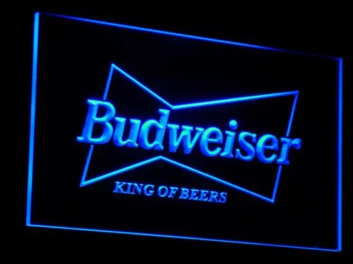 A009 Budweiser King пивной бар паб клуб искусственные неоновые световые знаки с