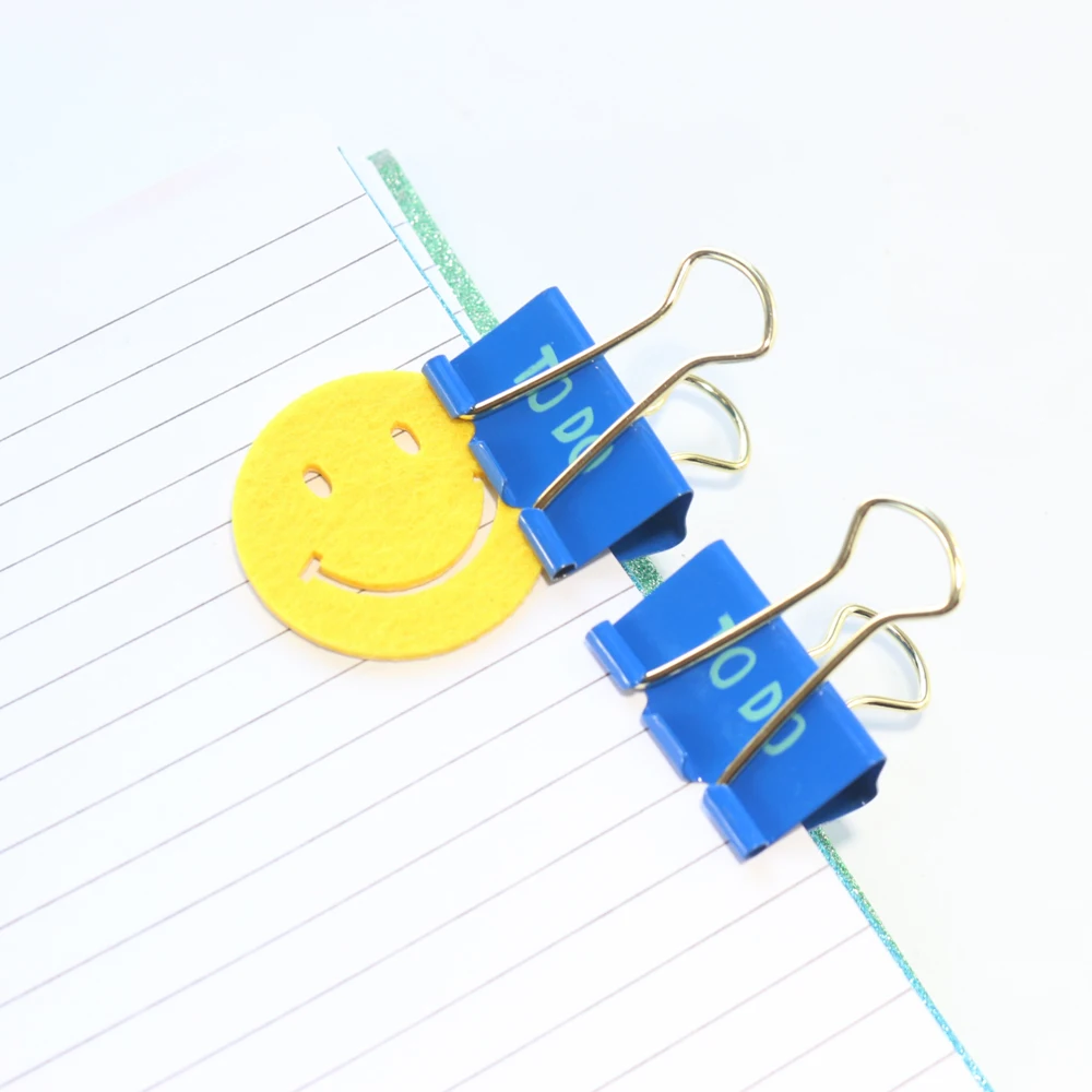 Набор милых металлических зажимов Domikee TO DO для офиса и школы канцелярские