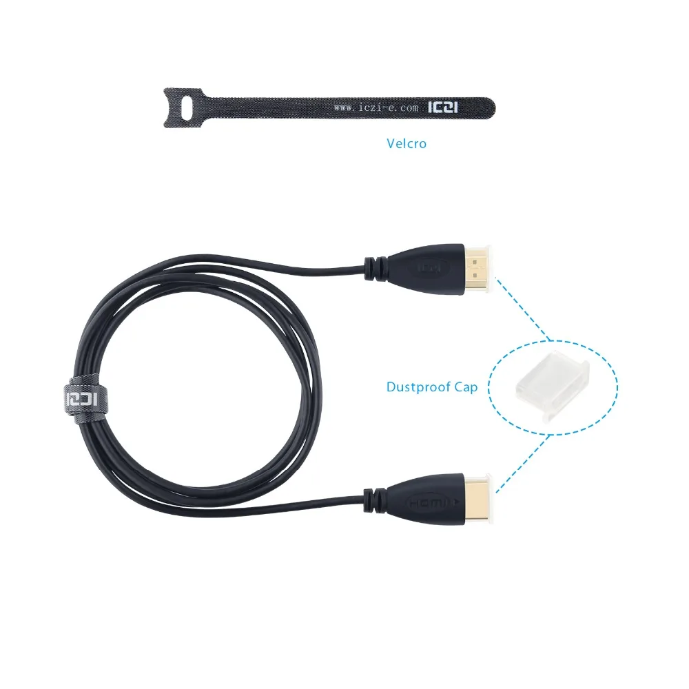 ICZI HDMI кабель HDMI к HDMI кабель позолоченный 4k 3D 60Hz кабель для ПК ноутбука планшета HDTV проектора PS3 PS4 STB Xbox 360 1 м 1,8 м