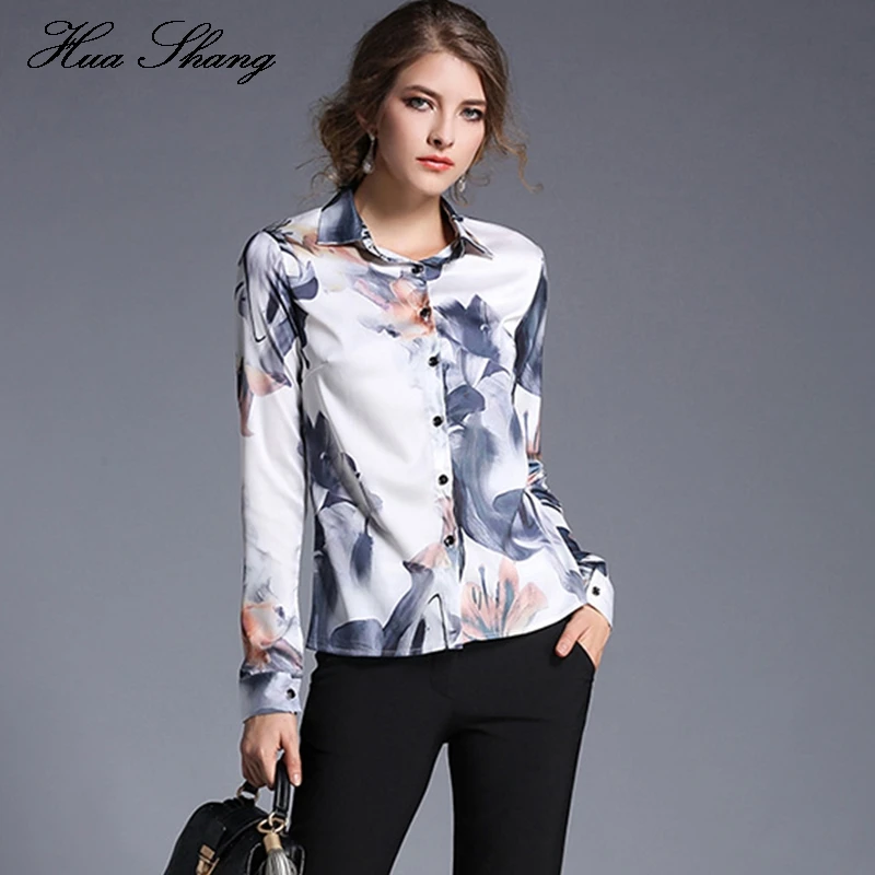 Женские топы и блузки новинка 2018 модная Женская рабочая одежда с длинным рукавом