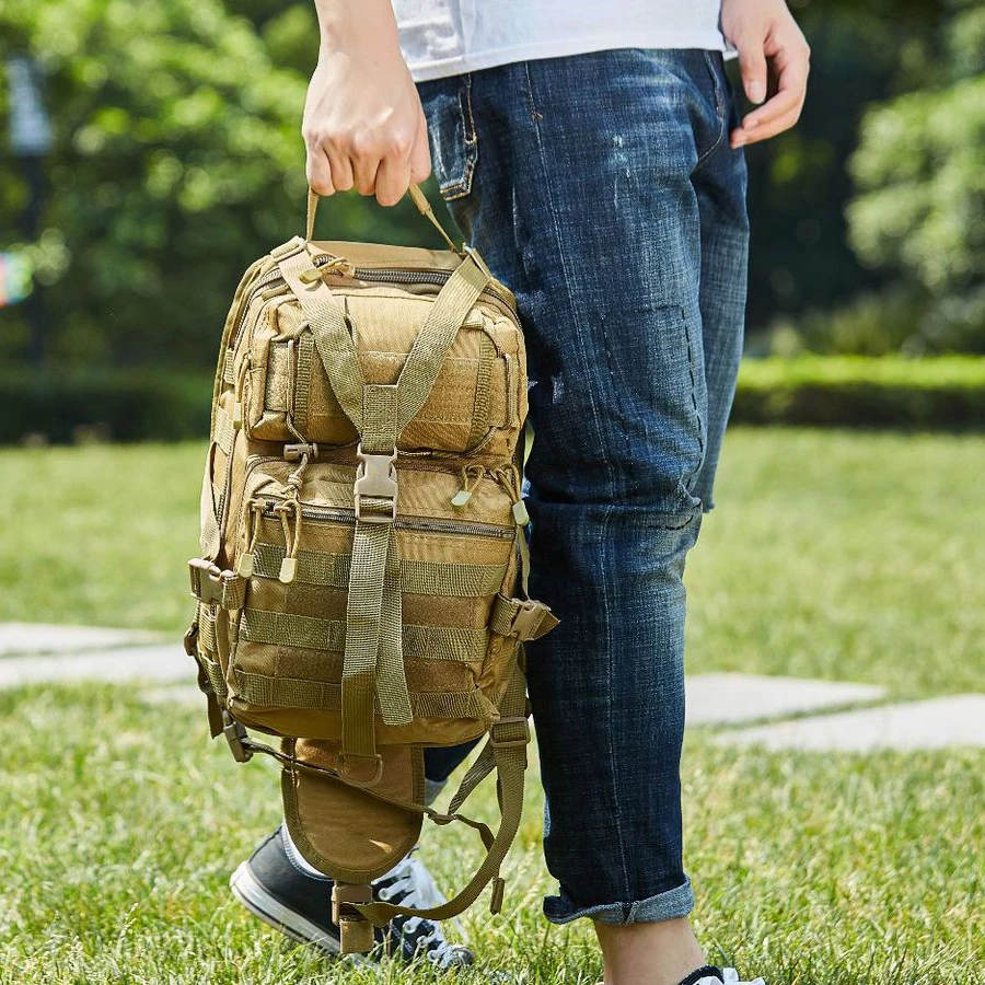 Large Capacity Shoulder Bag Outdoor Military Tactical Backpack MOLLE Army Climbing Camping Hunting Fishing Hiking Bag Sport