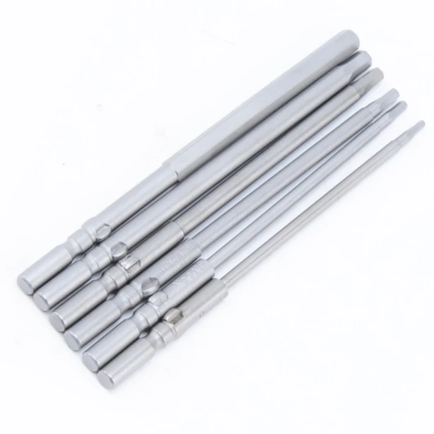 

Magnetic Hexagon Screwdriver Bit S2 Steel 801 5mm Round Shank Screwdrier Drive Power Drill Bit Set