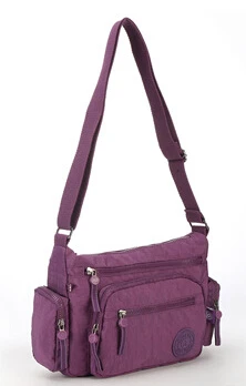 purple Модные женские сумки-мессенджеры TEGAOTE, сумка через плечо, нейлоновая Водонепроницаемая женская сумка на плечо, дизайнерские женские сумки 954 - Цвет: purple