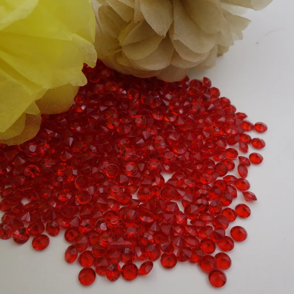 Дешево! 1000 шт. Акриловые Алмазные конфетти 6 мм 1 карат|gem crystal|gem confettigem decorations |