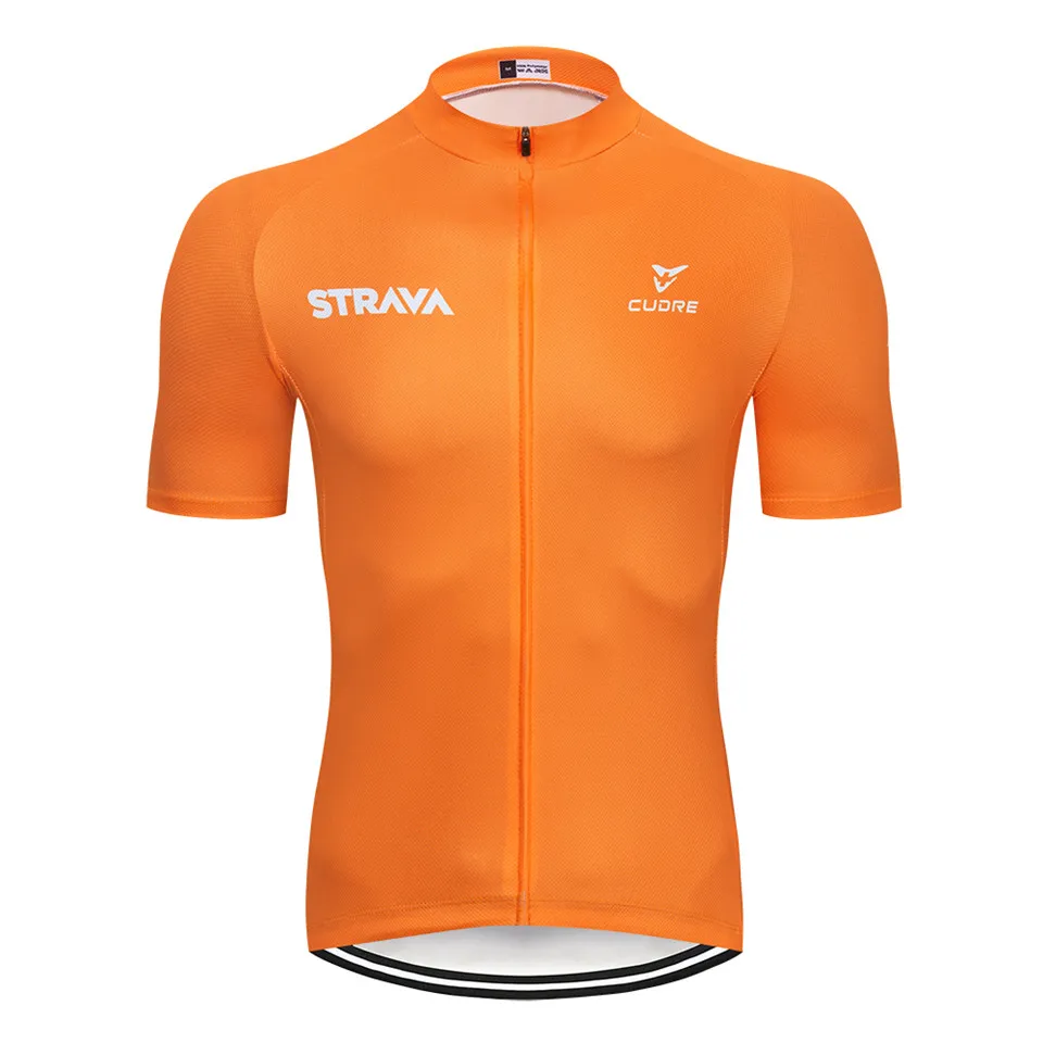 No.14 STRAVA Pro Team, летний комплект из Джерси для велоспорта, одежда для велоспорта, дышащая мужская рубашка с коротким рукавом, велосипедные шорты, 9D гелевая подкладка - Цвет: No.14