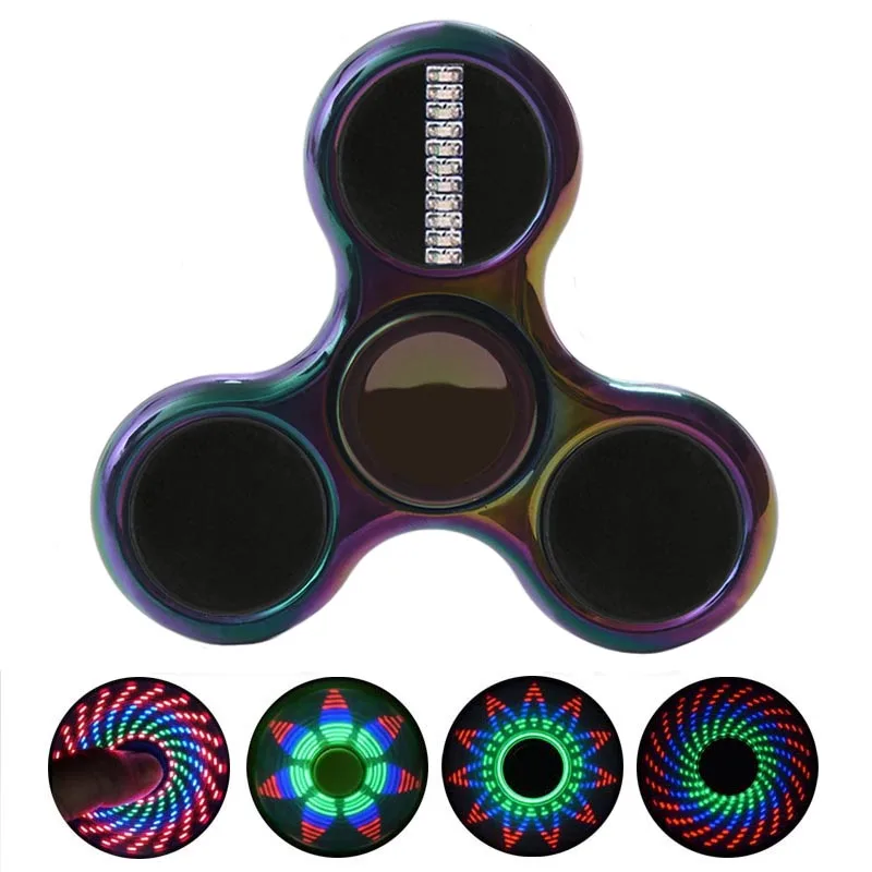 ABS палец spiner Непоседа счетчик led АБС-пластик EDC руки Spinner LED для аутизма рельеф