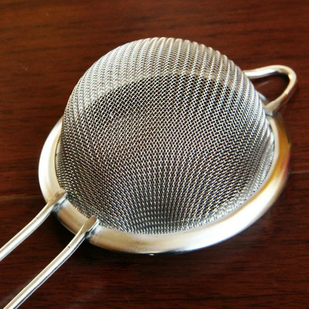 Fine Mesh Cocktail Strainer Colander Sifter Sieve Bar Tool Blade Whiskey Stainless Steel Vegetable Scraper Wine Accessories | Дом и сад