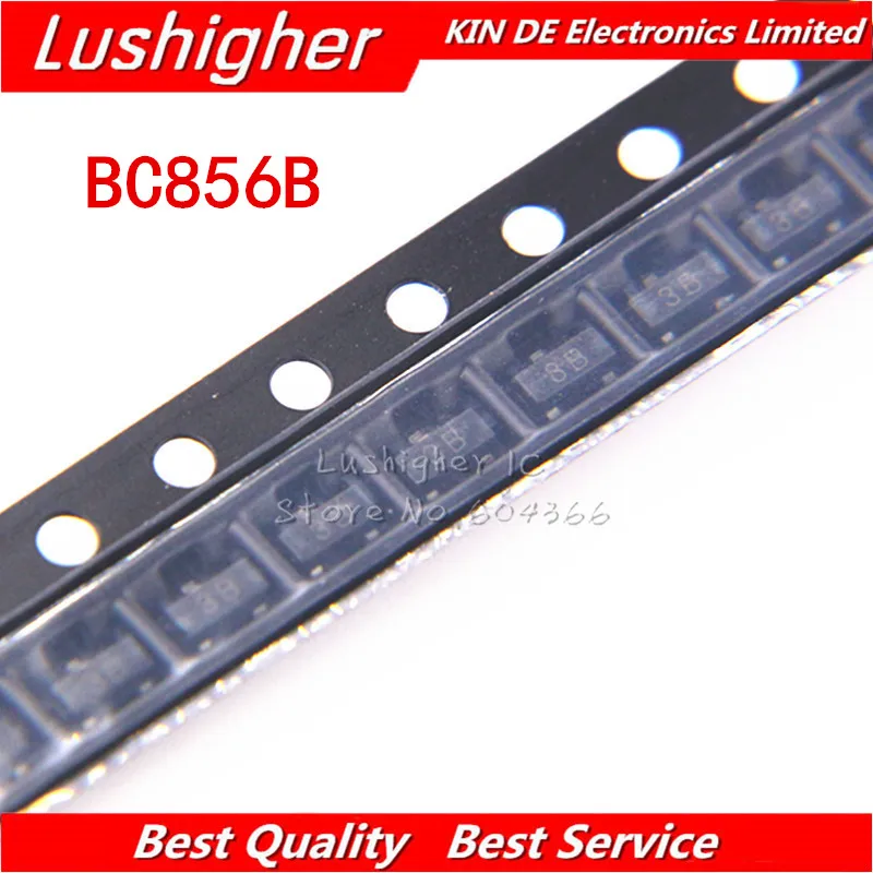 100 шт. BC856B 3B SOT23 BC856 SMD СОТ-23 Новинка транзистор | Электронные компоненты и