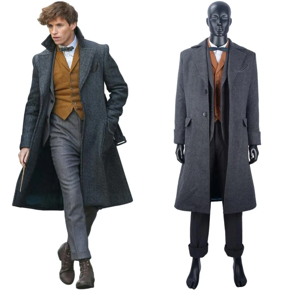 Полный комплект Фантастические звери: The Generation of гринделвальд косплей Newt Scamander