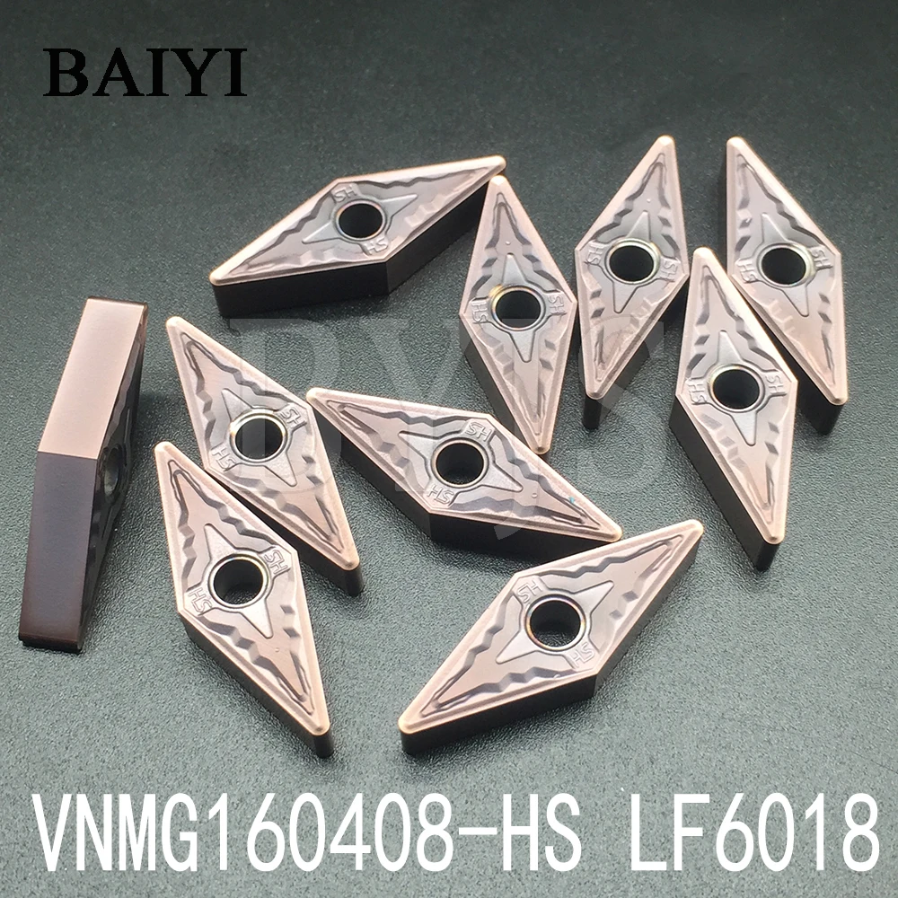 10 шт. VNMG160408 HS LF6018 прокладки для настольного токарного станка режущие лезвия