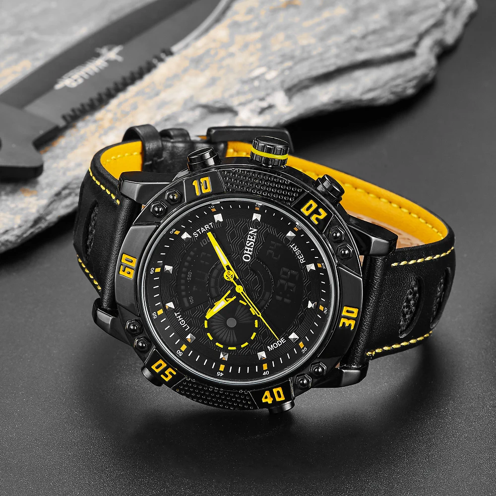 Оригинальный бренд OHSEN Swim спортивные часы для мужчин 30 м водонепроницаемые
