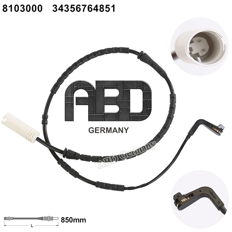 

ABD Germany Front Brake Pad Wear Sensor 34356777650 for BMW X1 E92 E91 E90 E84 2005-2015