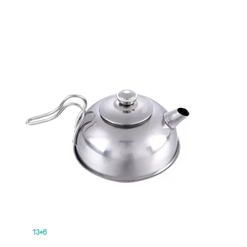 kettle 1 шт. детская забавная кухонная игрушка из нержавеющей стали кастрюли кухонная посуда Серебряная Миниатюрная игрушка ролевые игры подарок для ребенка - Цвет: kettle