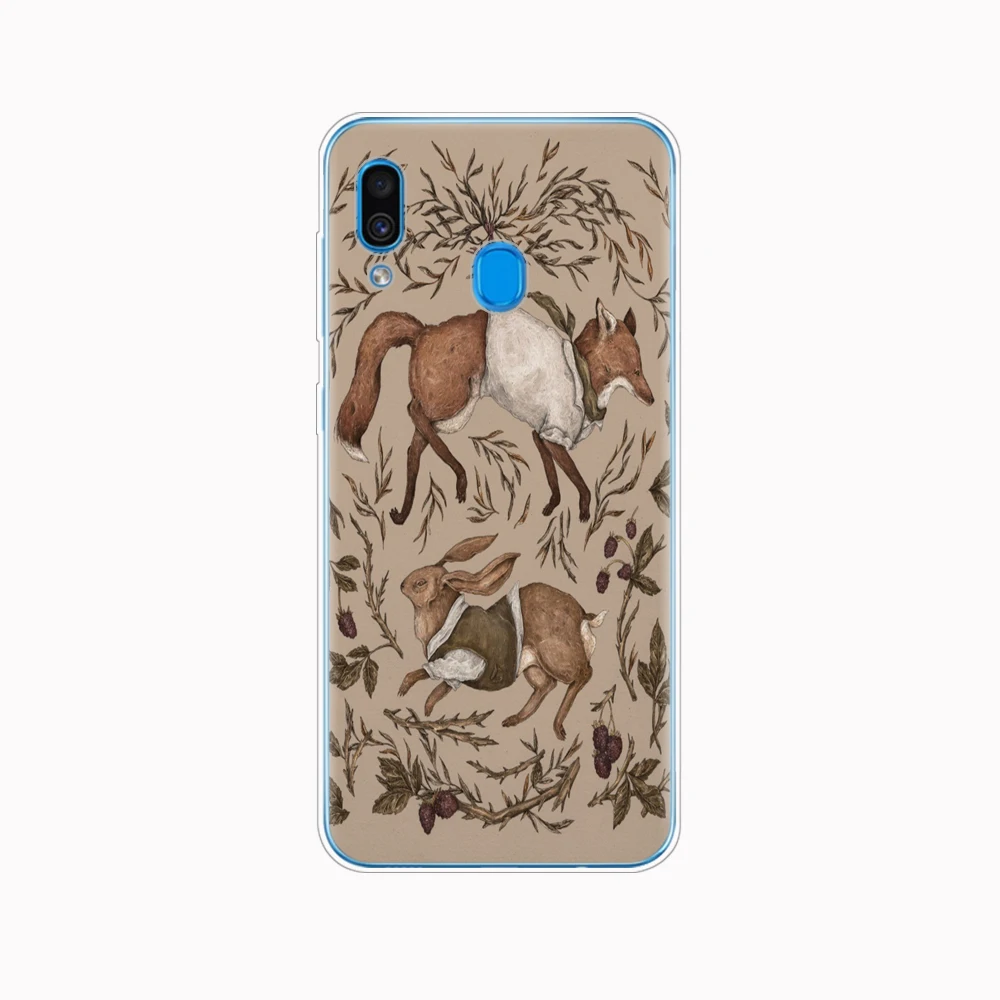 Чехол для Samsung A50 чехол Galaxy A60 A10 A30 A40 A70 A 50 2019 A9 A7 2018 cute sly fox|Бамперы| |