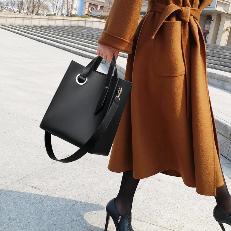 New Fashion Luxury Handbag Women Large Tote Bag Female Rectangle Shoulder Bags Lady Leather Messenger Shopping | Багаж и сумки