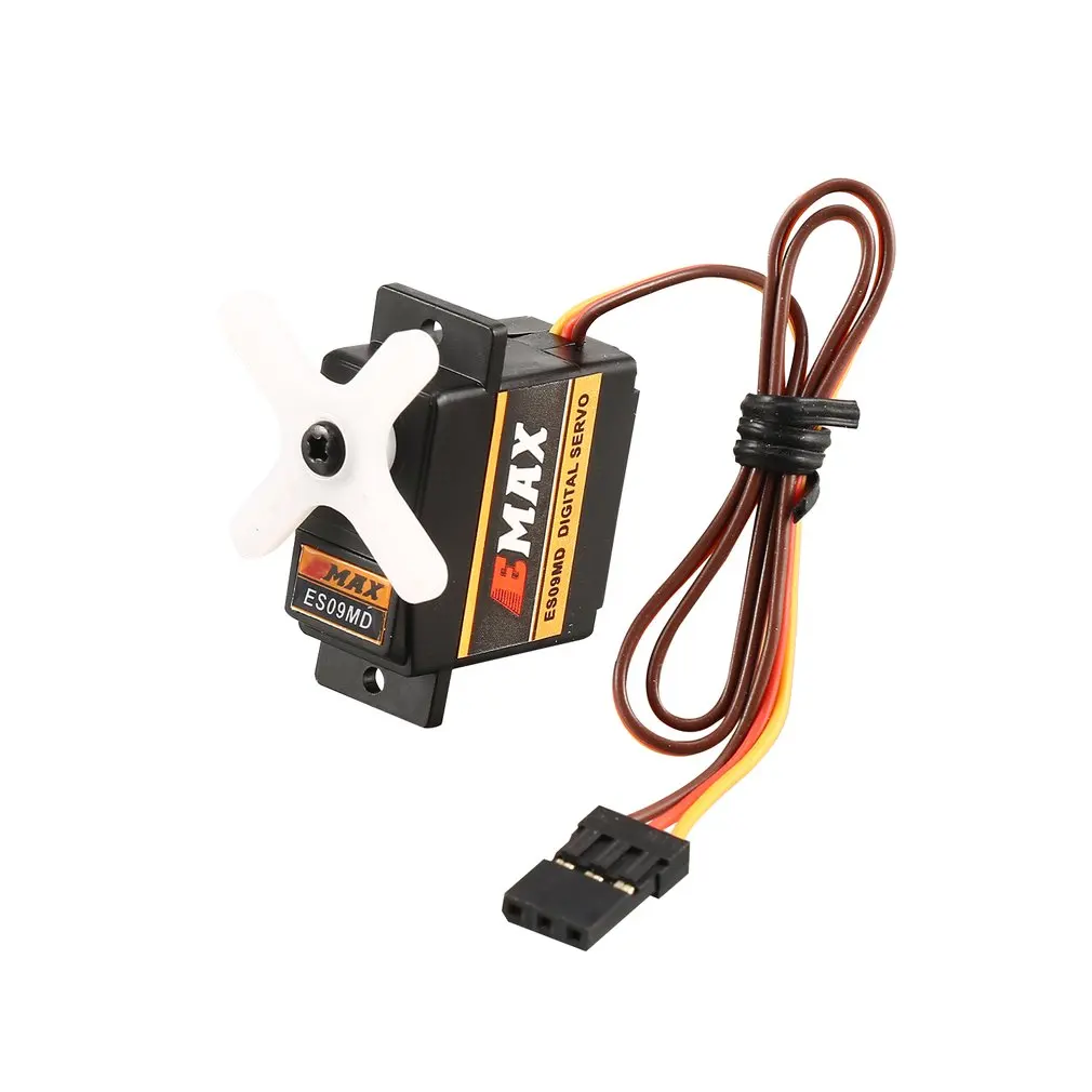 EMAX Цифровой Металлический сервопривод ES09MD 4 8 6 в 2 кг 0 10/0 08 сек/60 градусов для RC 450